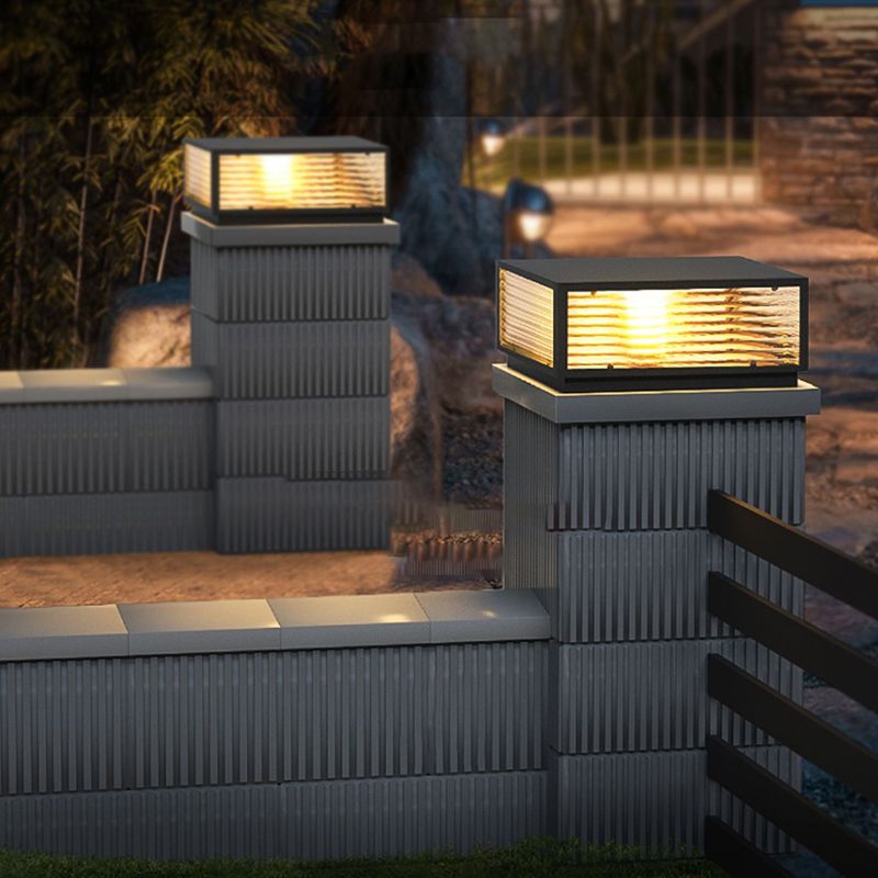 Vetra Lampe de Poteau avec Rayures Horizontales - Neutralighting