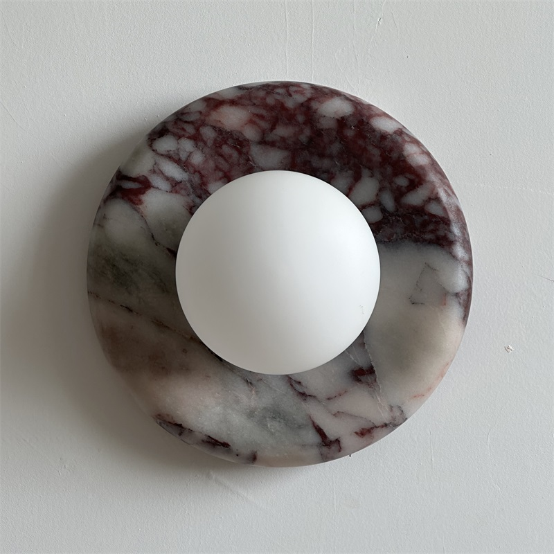 Vomire Applique Murale en Marbre Rouge Nordique Premium - Neutralighting