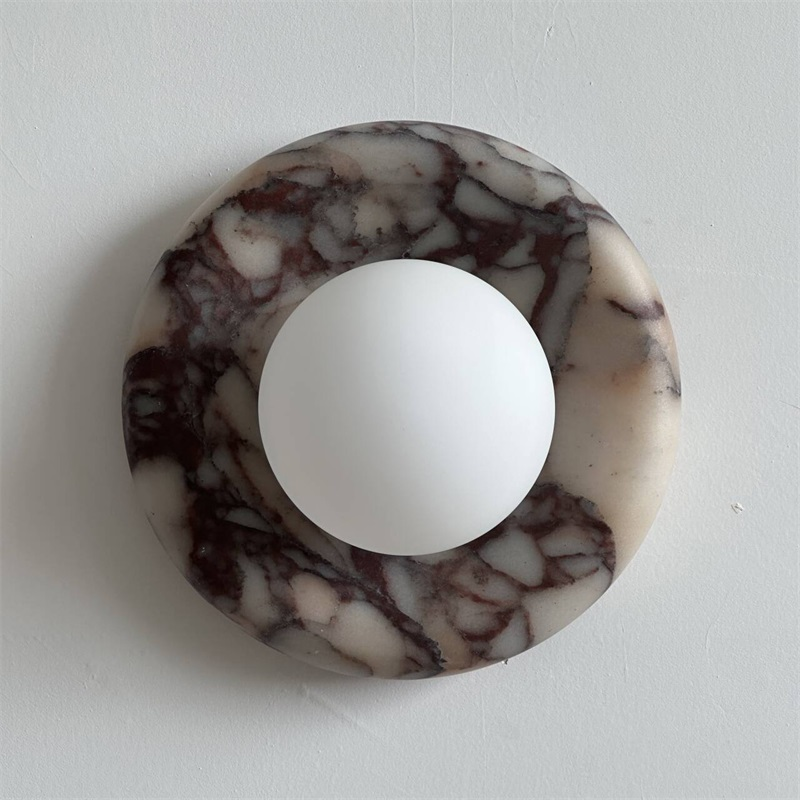 Vomire Applique Murale en Marbre Rouge Nordique Premium - Neutralighting