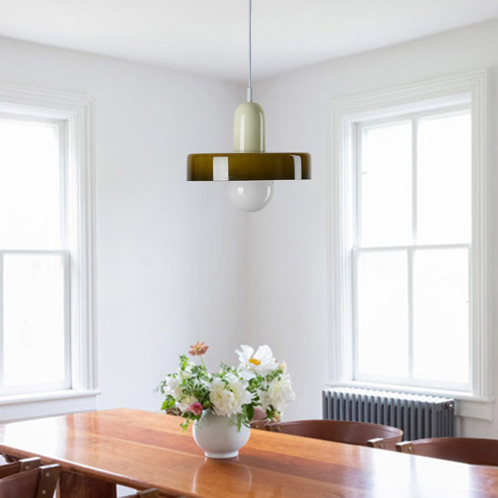 Jess Suspension Ronde Vintage Verre Salon - Neutralighting