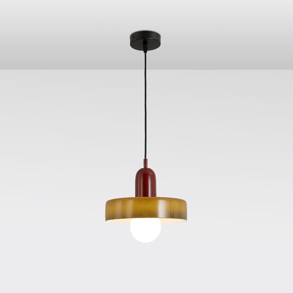 Jess Suspension Ronde Vintage Verre Salon - Neutralighting