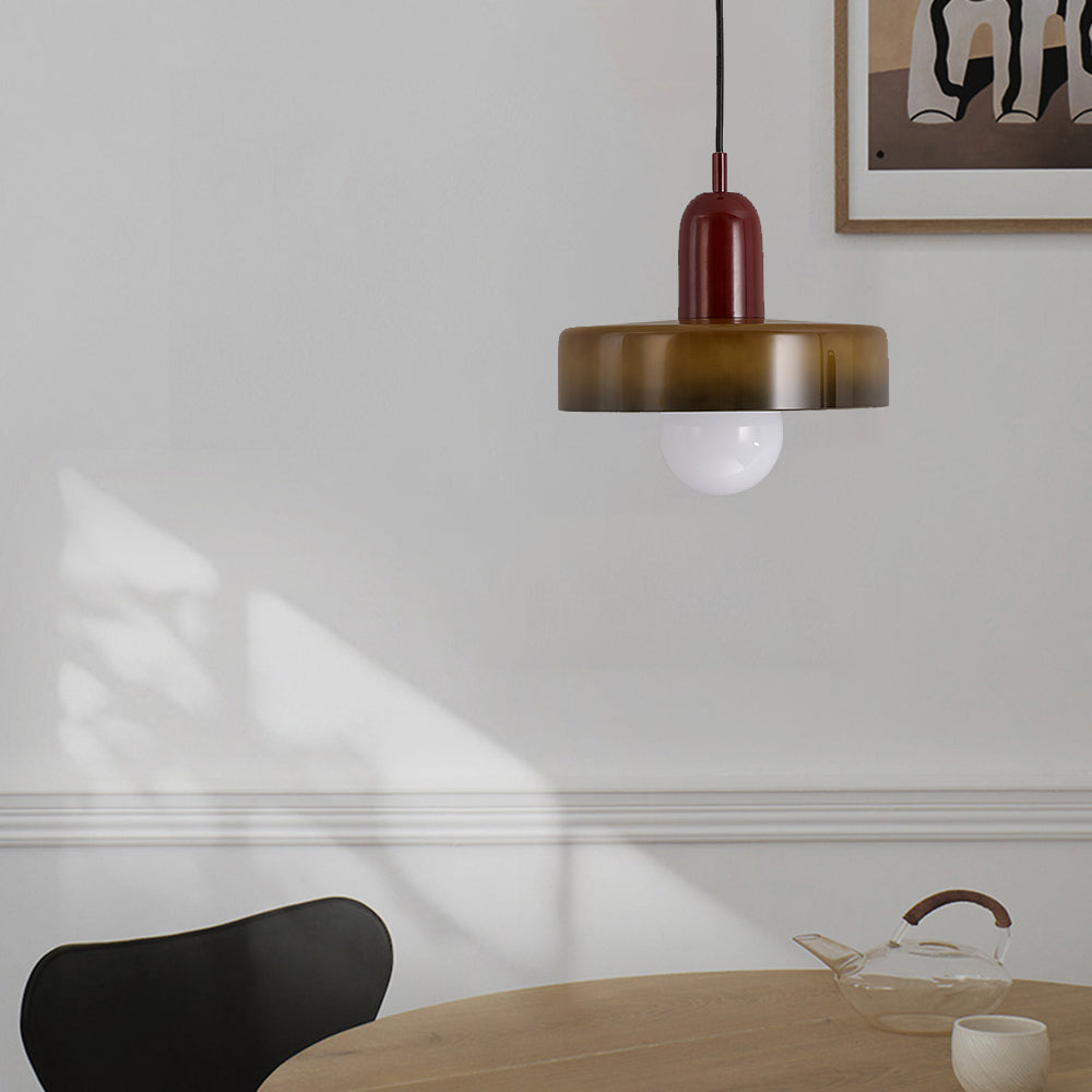 Jess Suspension Ronde Vintage Verre Salon - Neutralighting