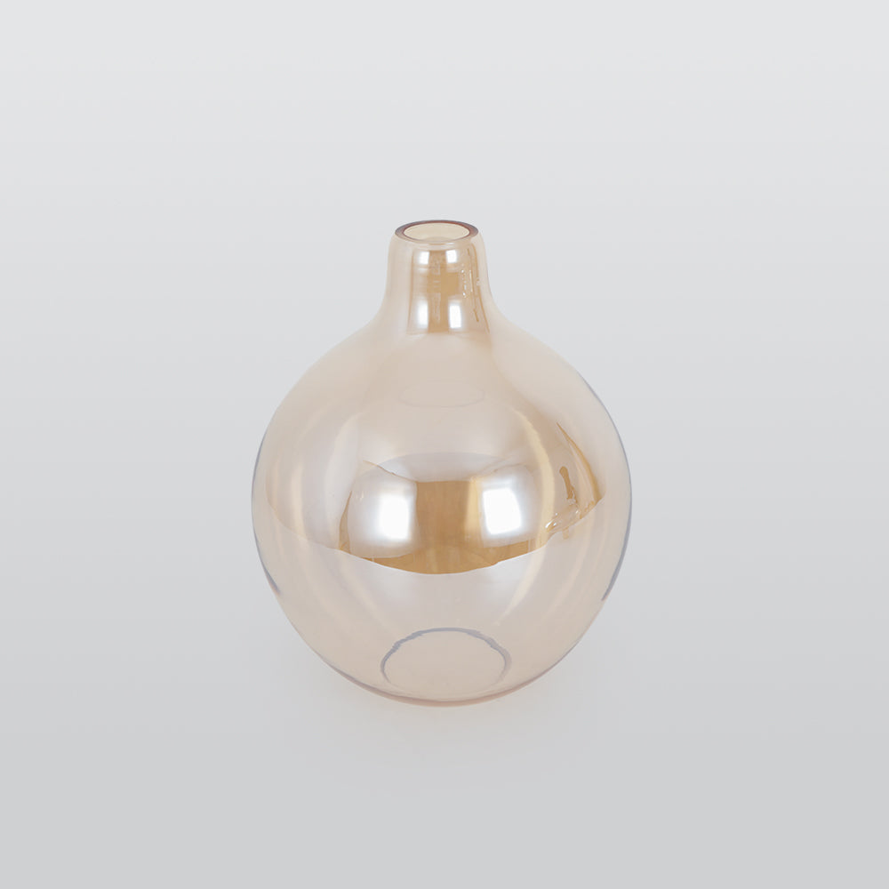Valentina Luminaires Suspensions Dôme Moderne Métal/Verre Ambre Salon/Chambre à Coucher - Neutralighting