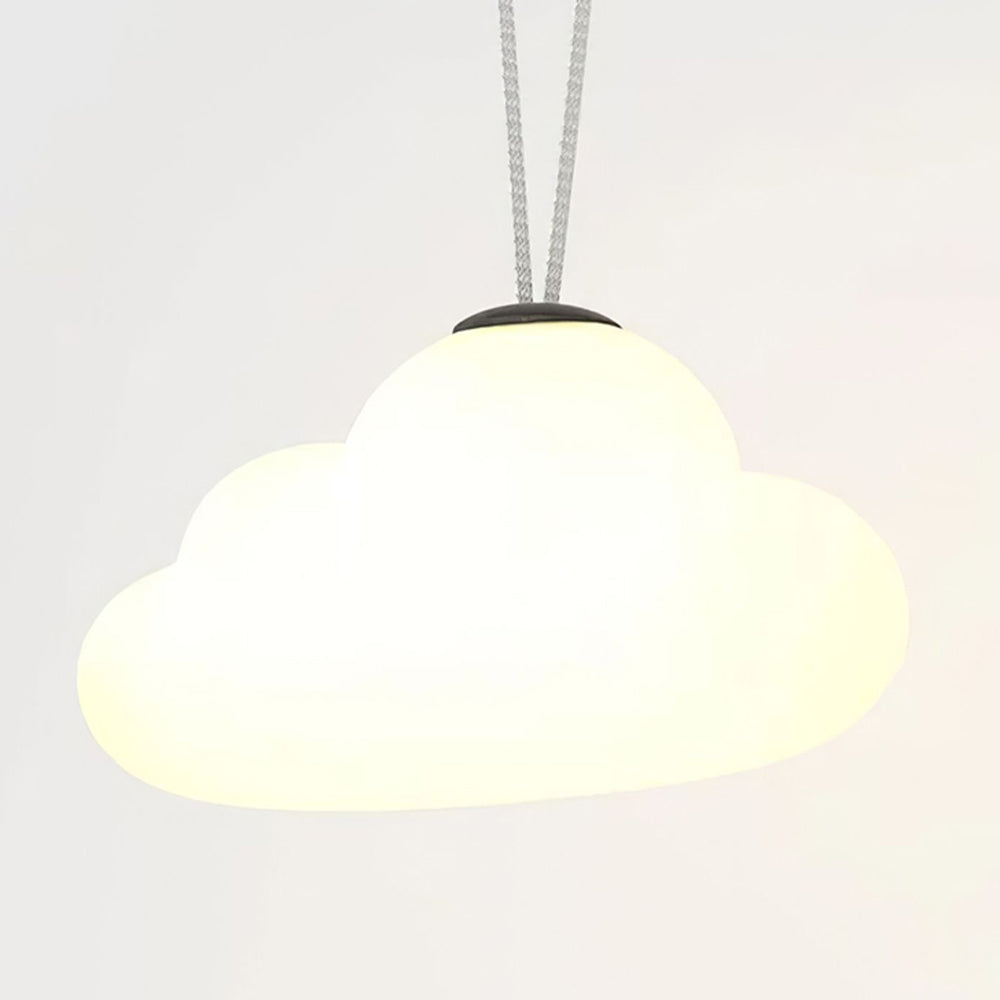 Aria Suspension Extérieure Nuage Moderne, Métal/Acrylique, Blanc, Jardin