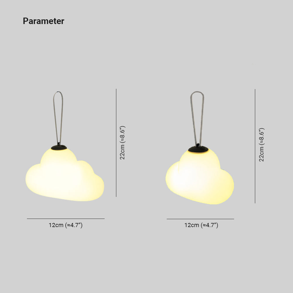 Aria Suspension Extérieure Nuage Moderne, Métal/Acrylique, Blanc, Jardin