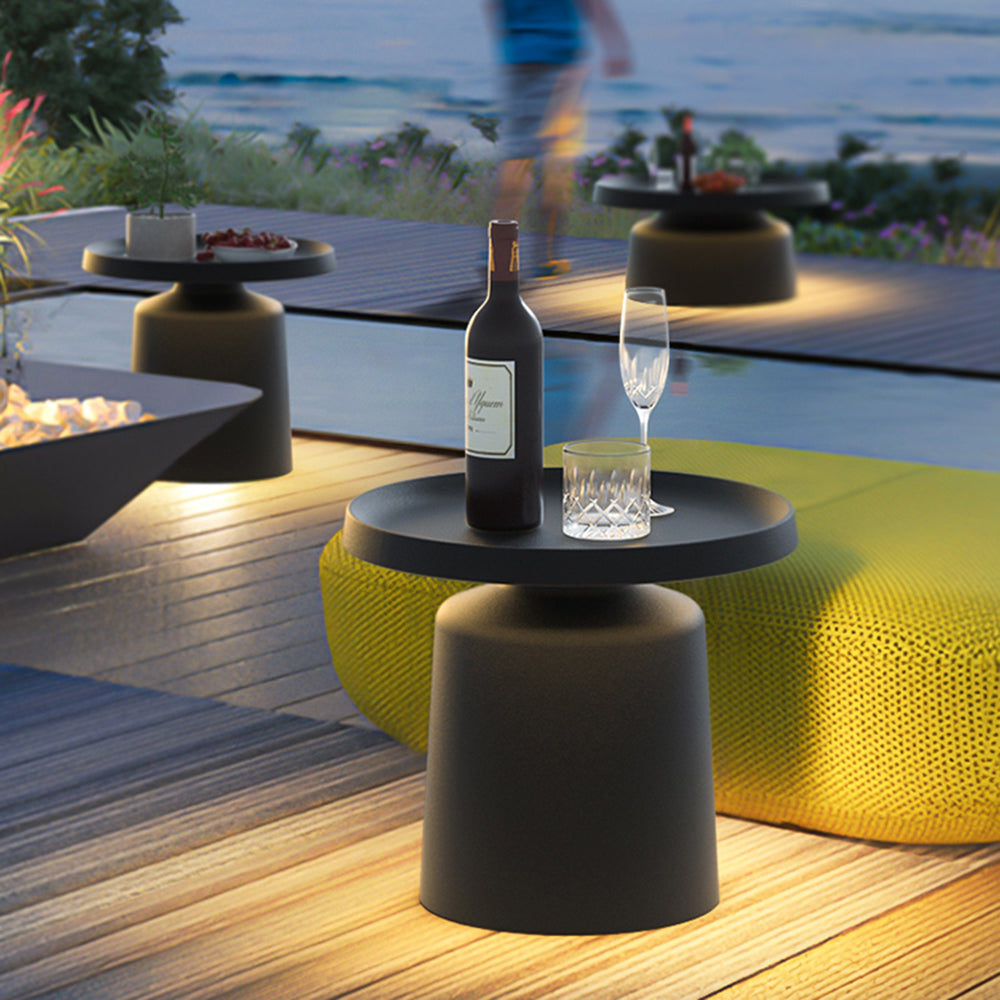 Ray Lampadaire Table Moderne, Métal, Noir, Allée