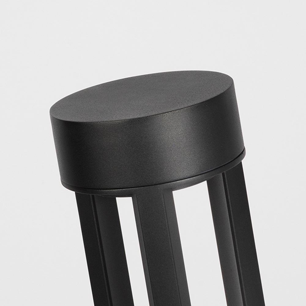 Ray Borne Extérieure Cylindre Minimalisme, Métal, Noir, Cour - Neutralighting