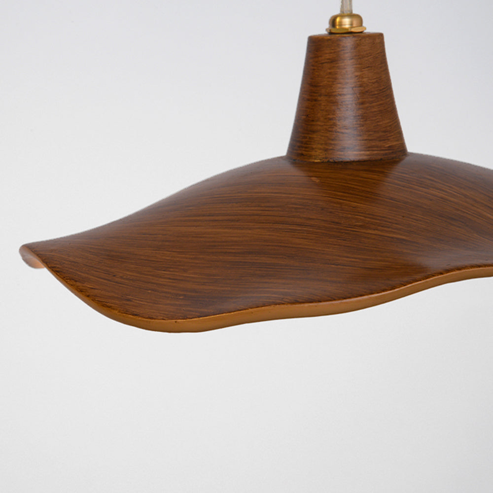 Arisha Suspension Vague Minimaliste, Resine, Marron, Salon - Neutralighting