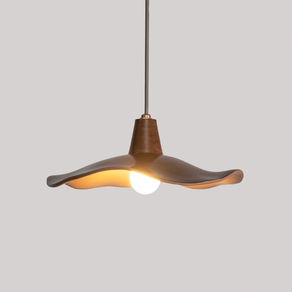 Arisha Suspension Vague Minimaliste, Resine, Marron, Salon - Neutralighting