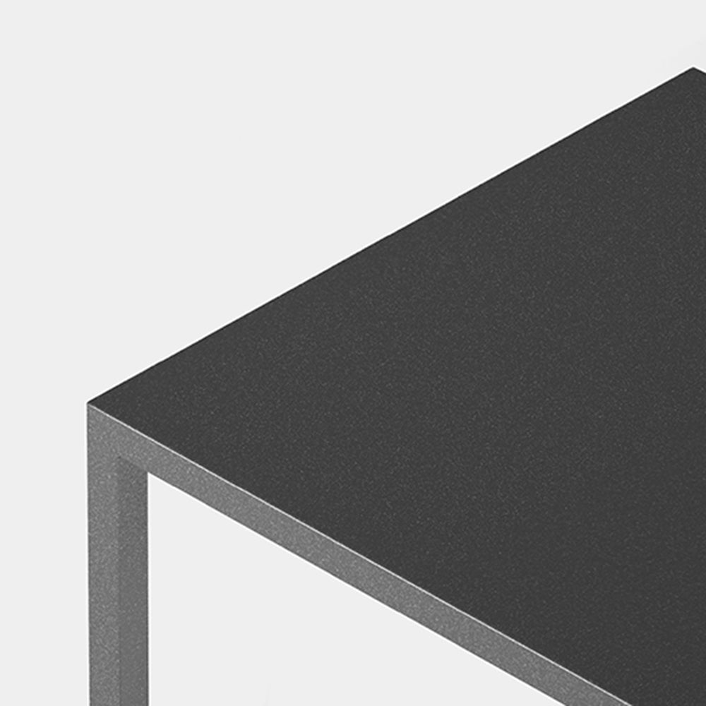 Ray Borne Extérieure Rectangulaire Minimalisme, Métal, Noir, Jardin - Neutralighting
