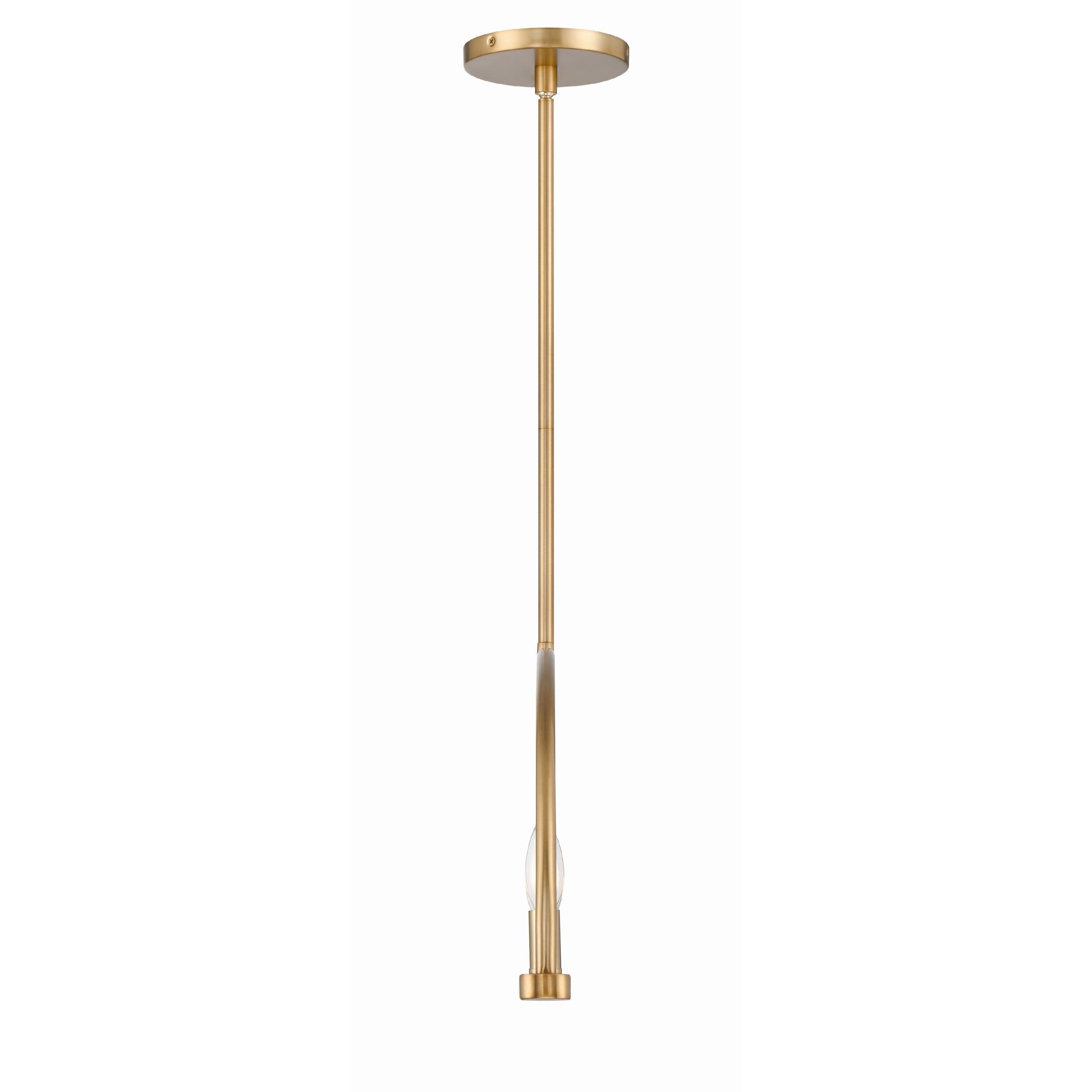 Abbott Linear Minimalist Metal Chandelier - Lamp Copper