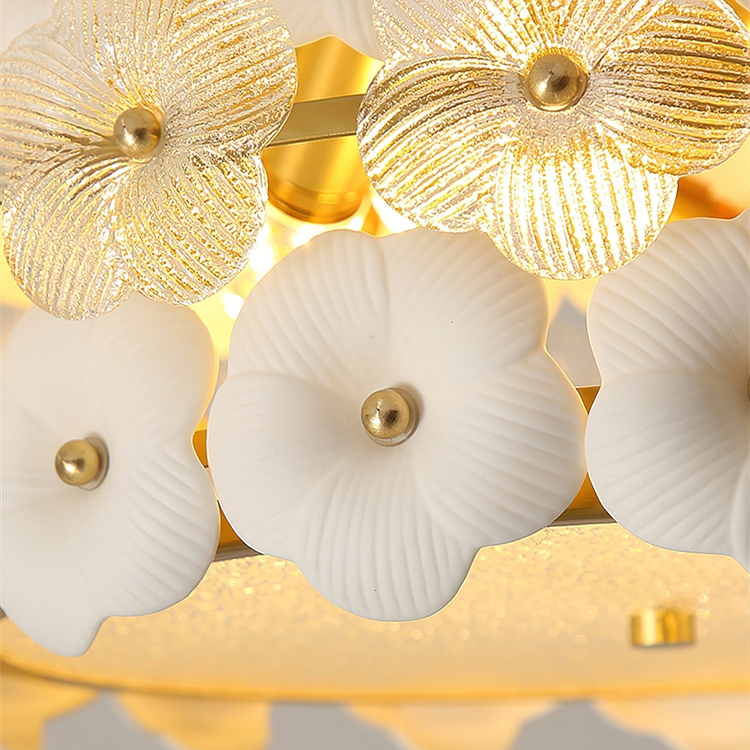 Abella Plafonnier Fleurs Pétales en Céramique - Neutralighting