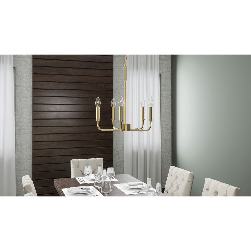 Abner Lustre Industriel Moderne Laiton - Neutralighting