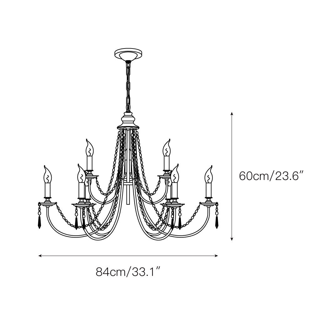 Acroma Lustre Cristal Moderne Traditionnel - Neutralighting