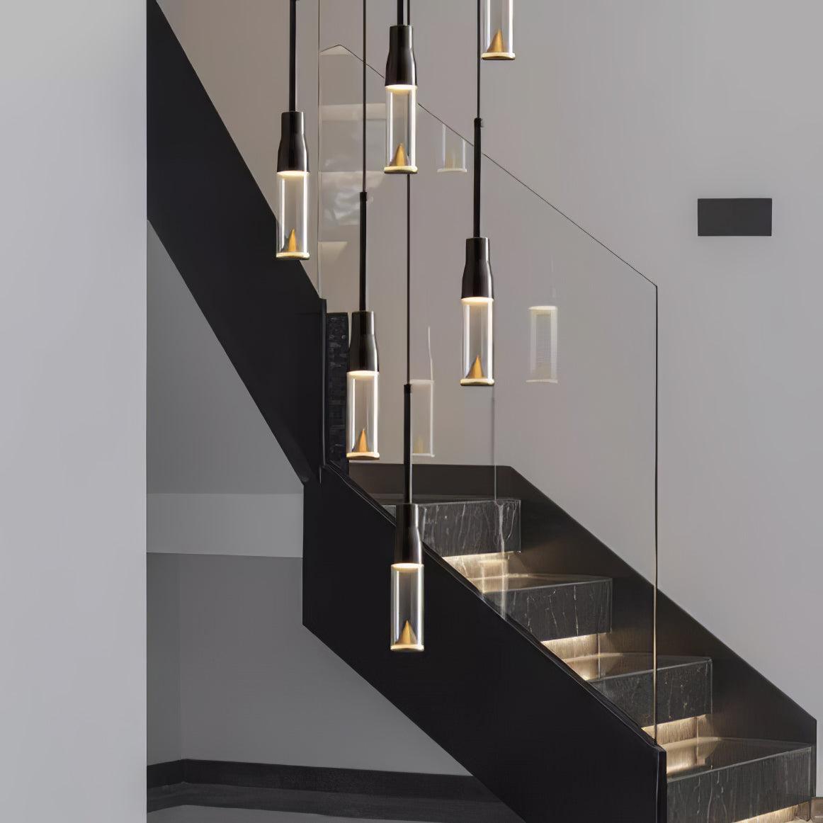 Solara Lampe suspendue en acrylique avec plaque de chapeau chromée moderne - Neutralighting