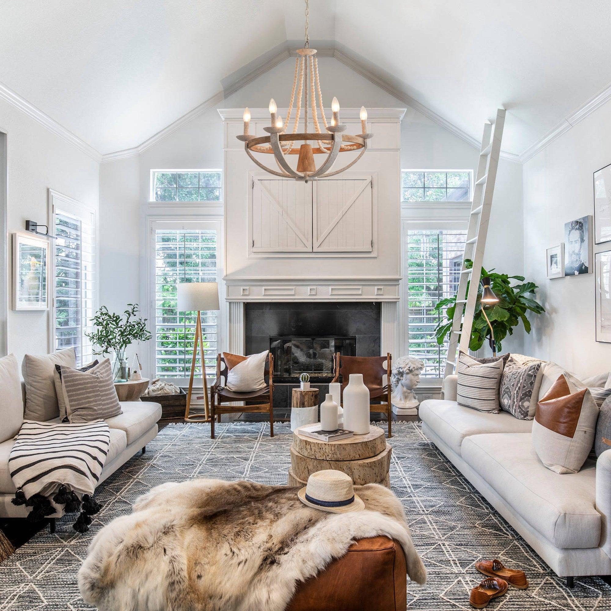 Adan Lustre Bois Moderne Traditionnel - Neutralighting