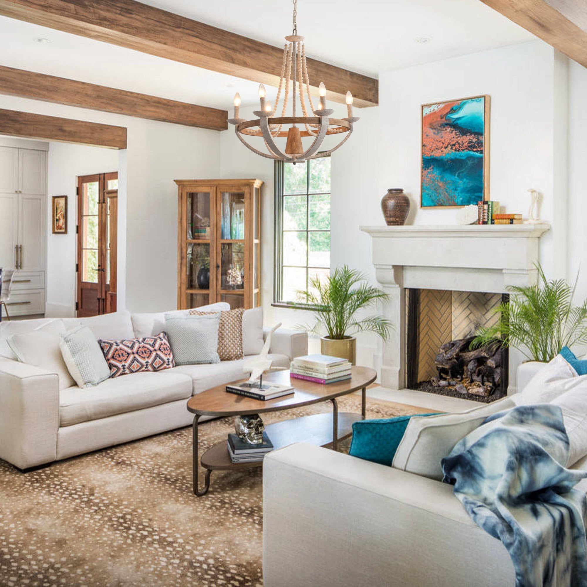 Adan Lustre Bois Moderne Traditionnel - Neutralighting