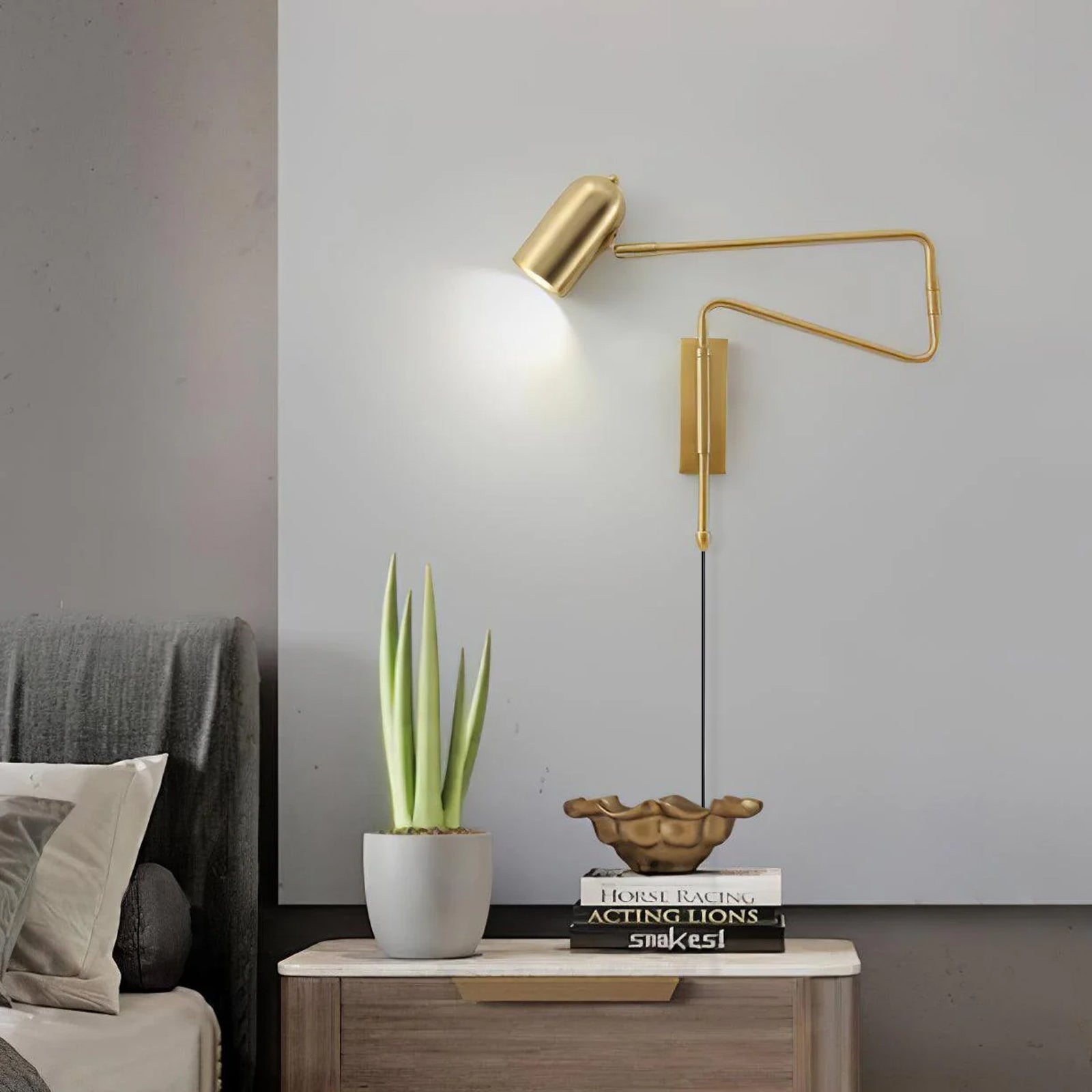 Ivar Adjustable Arm Plug In Wall Lamp - Neutralighting
