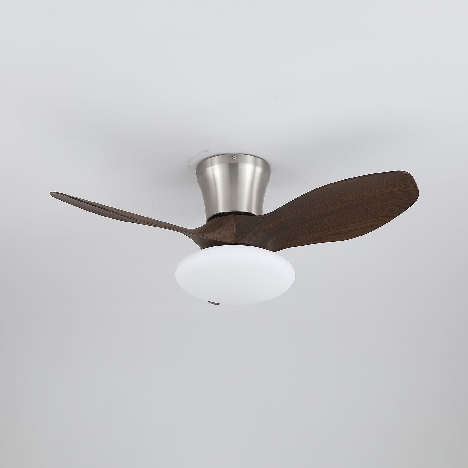 Plafonnier ventilateur Velora moderne en bois, illustration du guide d'installation