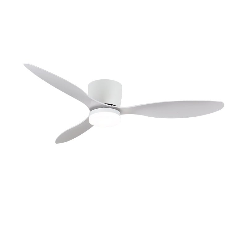 Illustration démontrant le déplacement d'air plus élevé des pales larges en forme de pagaie du Modèle A.