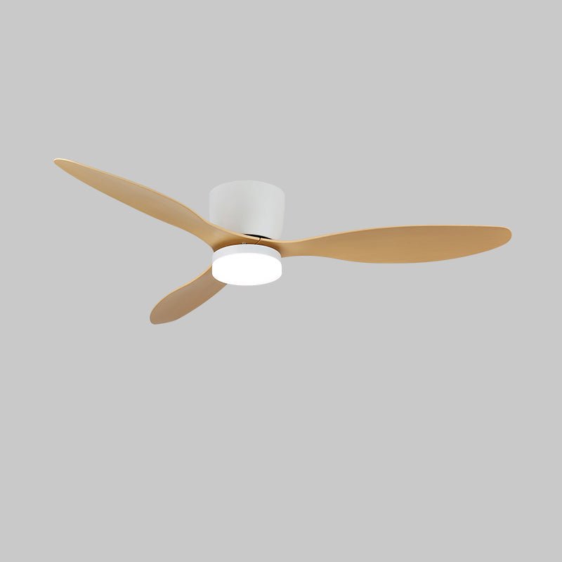 Ventilateur de plafond Knox avec lumière éclairant un espace de travail de bureau.