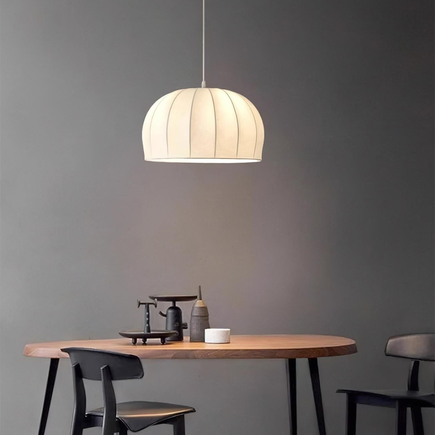 Nova Suspension en Tissu Blanc en Forme de Dôme - Neutralighting