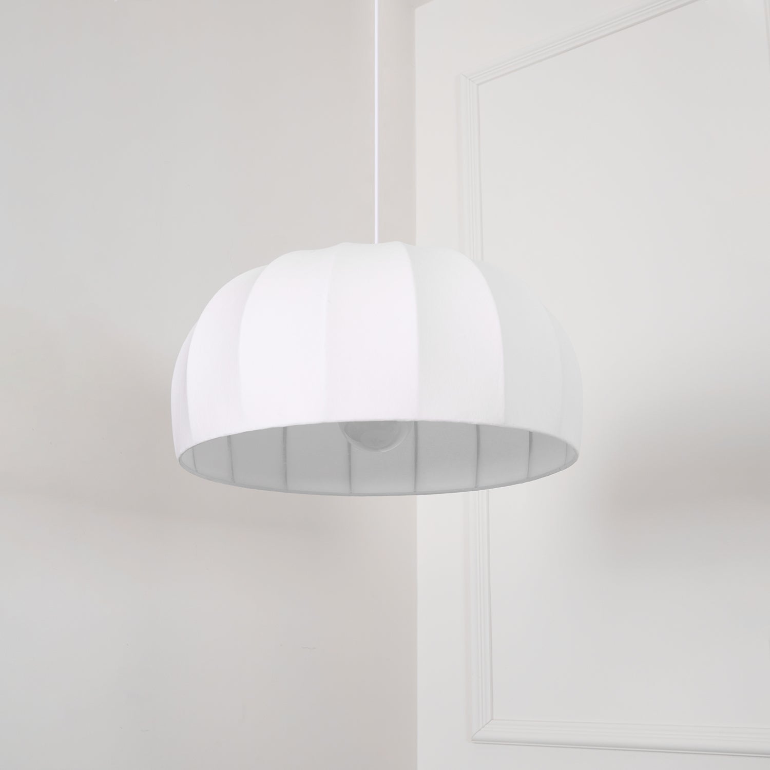 Nova Suspension en Tissu Blanc en Forme de Dôme - Neutralighting