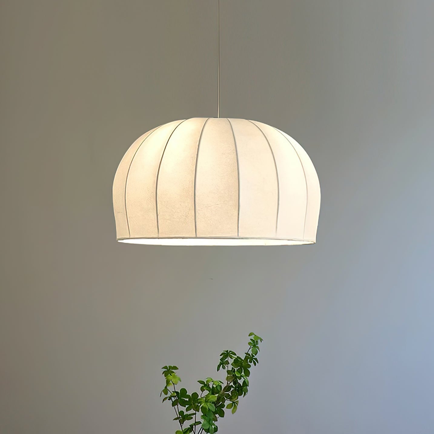 Nova Suspension en Tissu Blanc en Forme de Dôme - Neutralighting