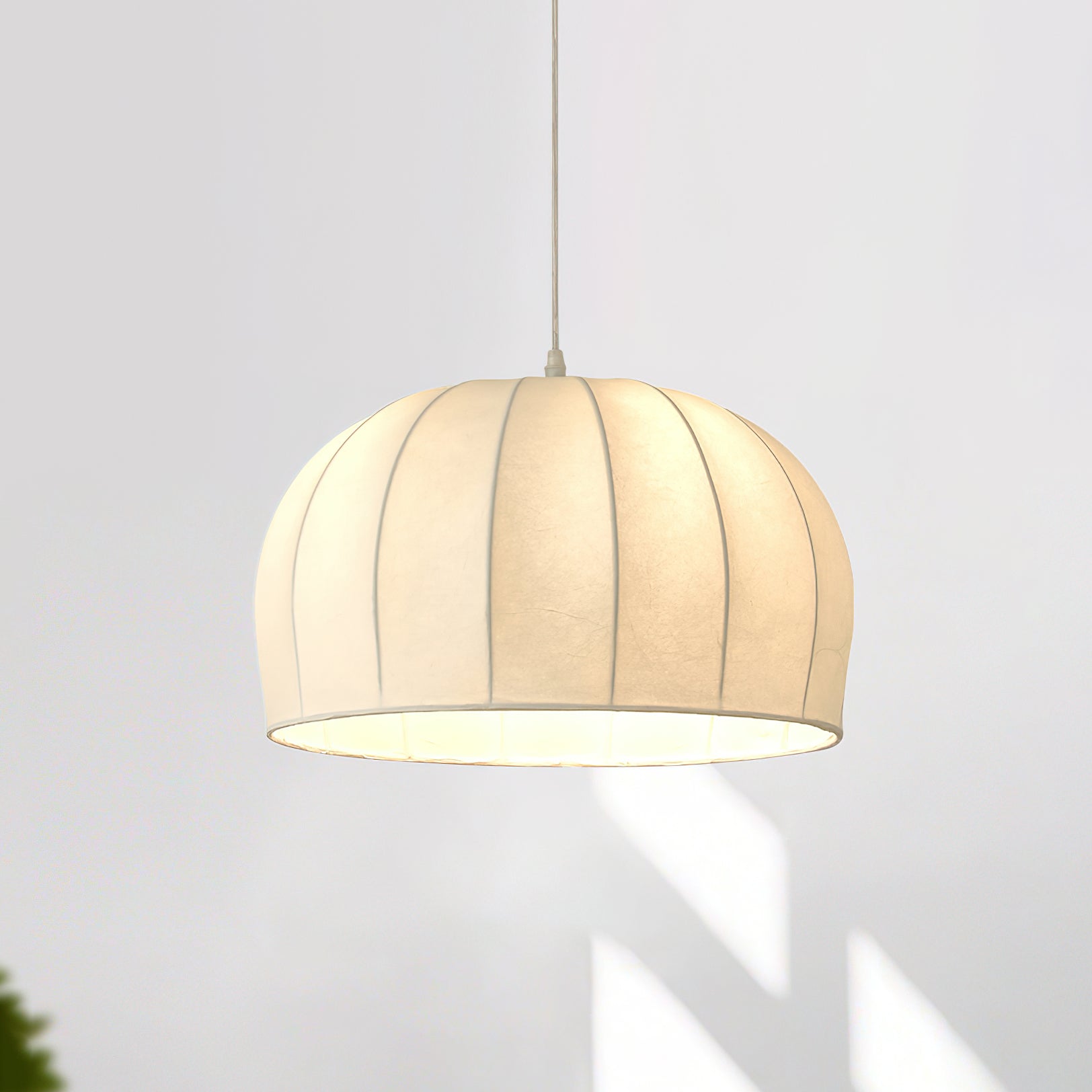 Nova Suspension en Tissu Blanc en Forme de Dôme - Neutralighting