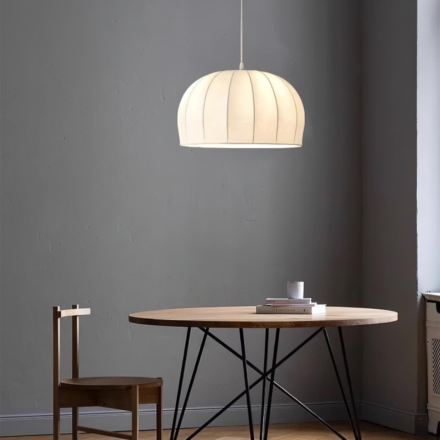 Nova Suspension en Tissu Blanc en Forme de Dôme - Neutralighting