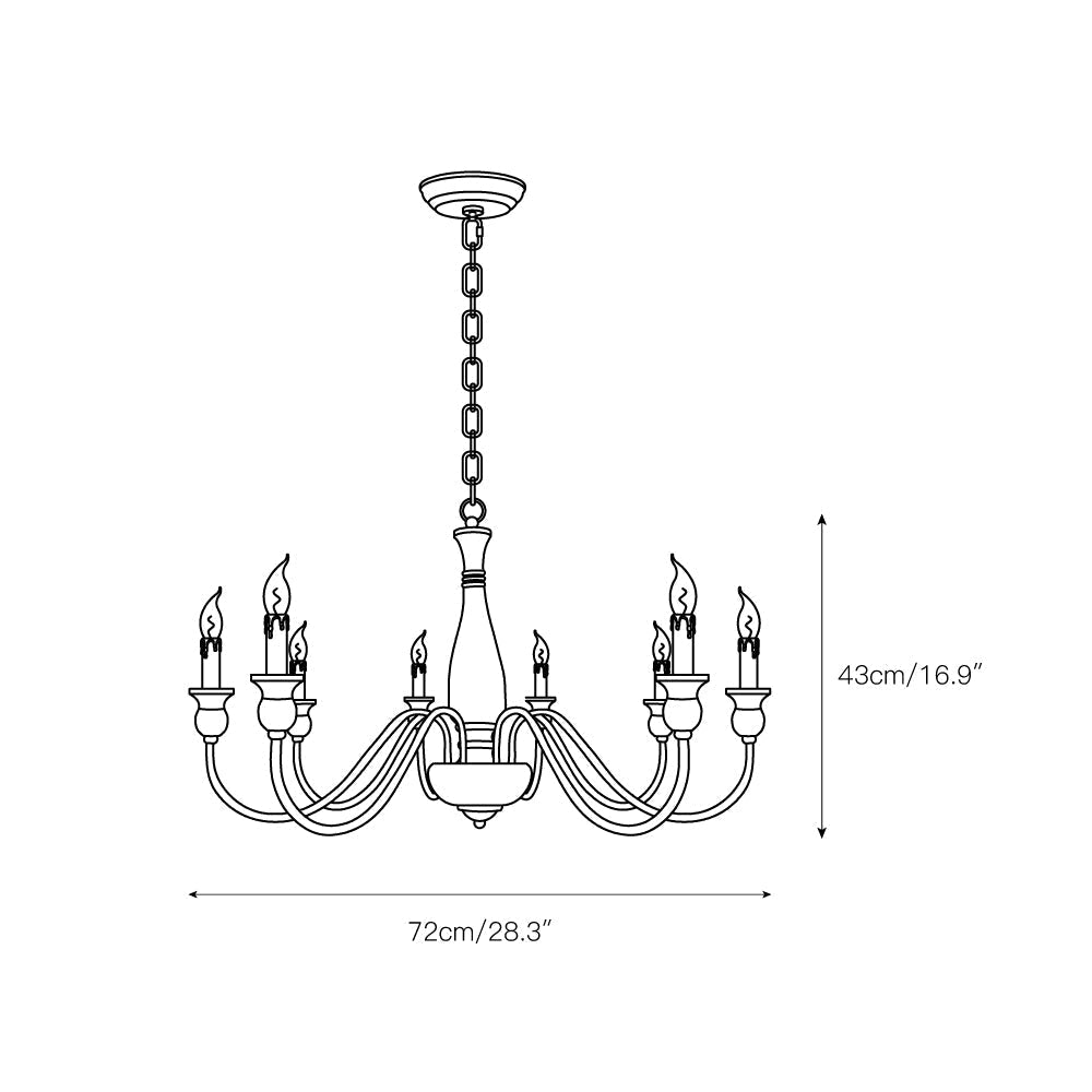 Afralia Lustra Chandelier Bois Industriel Moderne - Neutralighting