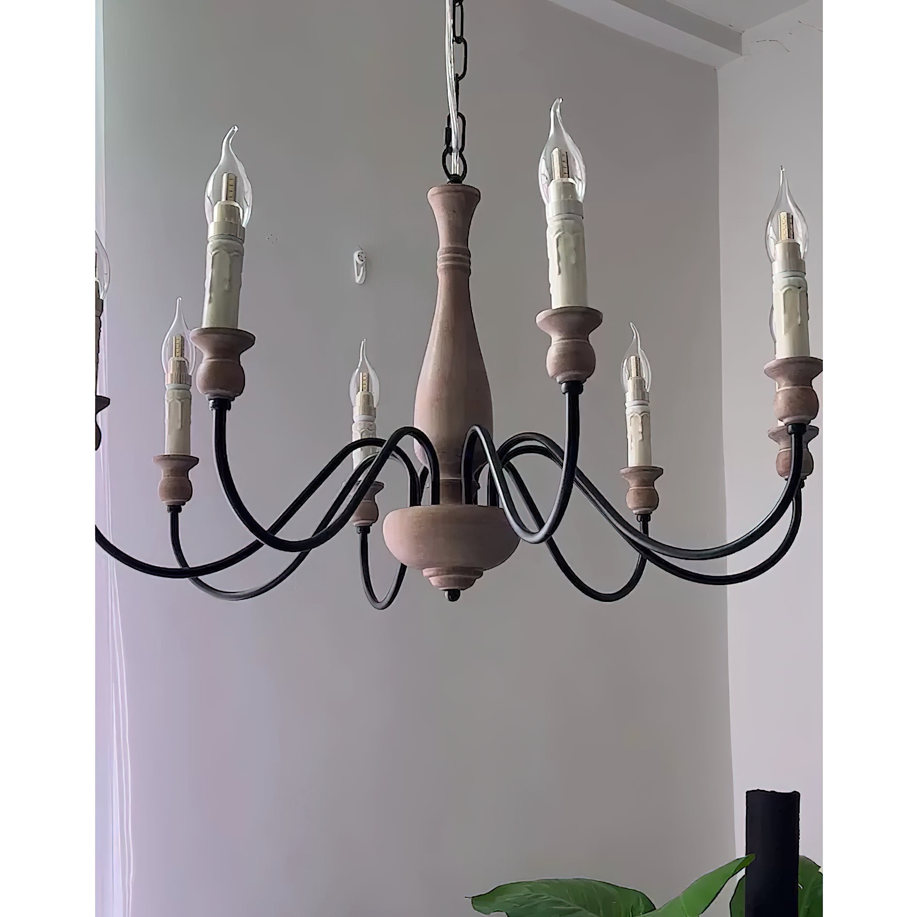 Afralia Lustra Chandelier Bois Industriel Moderne - Neutralighting