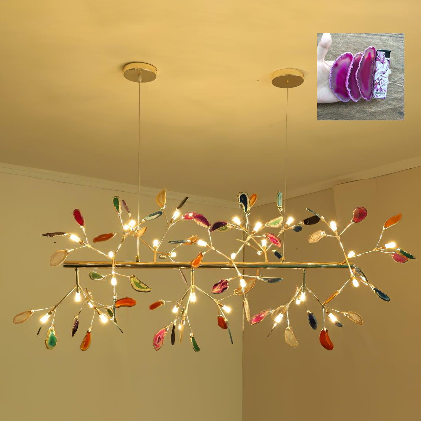 Agate Lustre à Branches Multicolores - Neutralighting