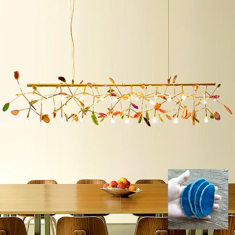 Agate Lustre à Branches Multicolores - Neutralighting