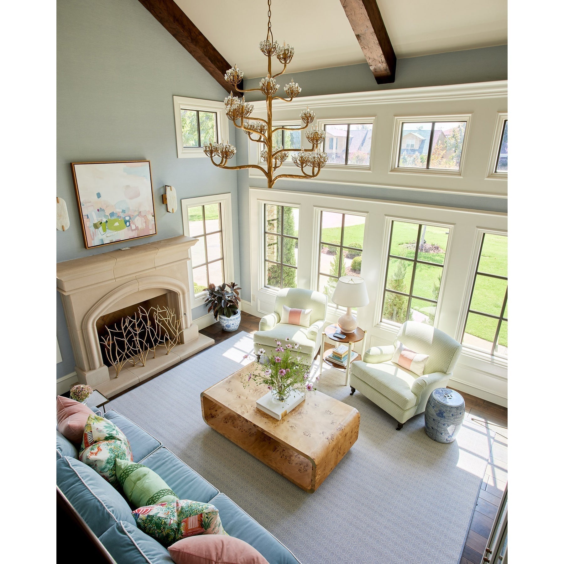 Agave Chandelier en Cristal Luxueux - Neutralighting