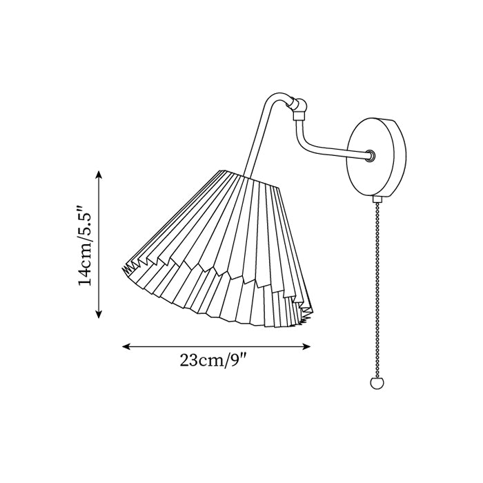 Echo Applique Murale Vintage Laiton Noyer Tissu - Neutralighting