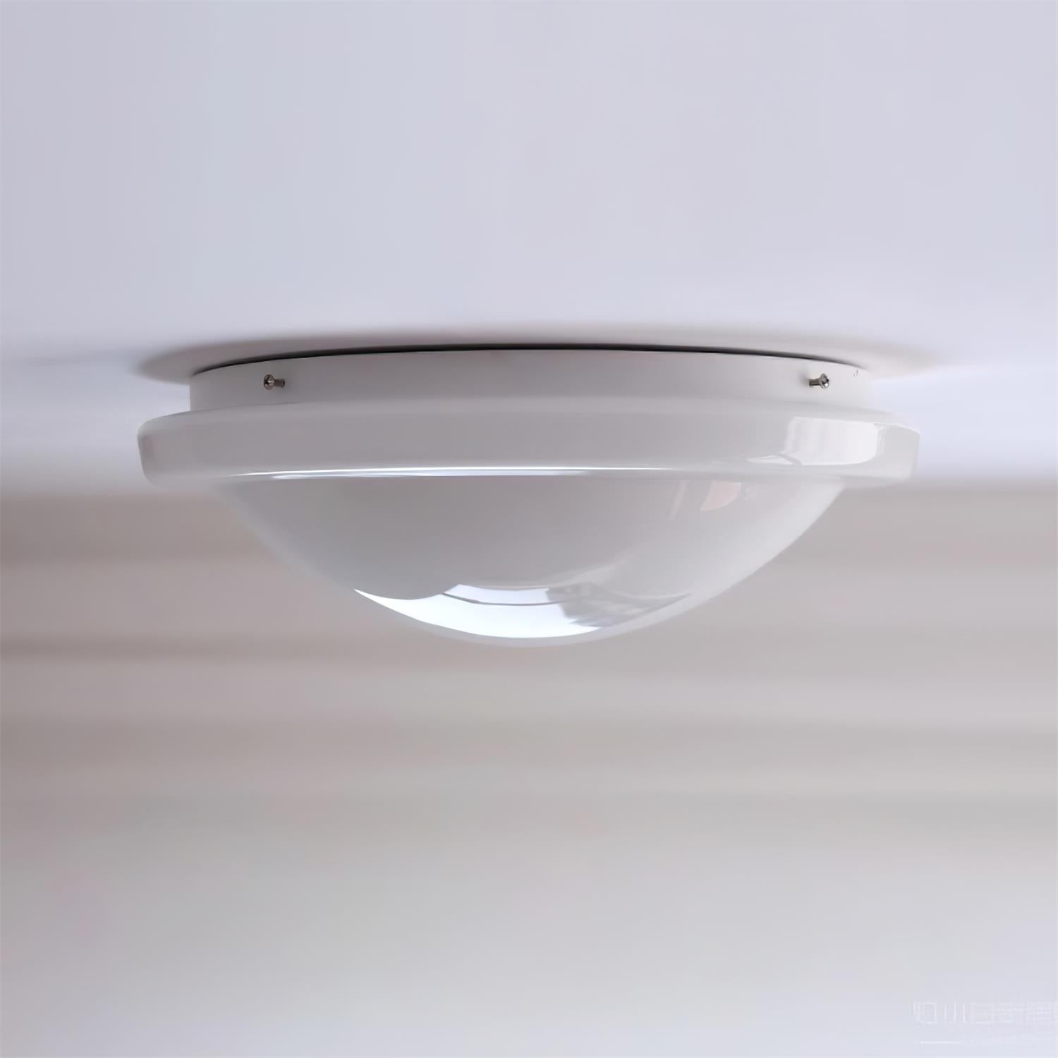 Aire Lustre Plafonnier Dôme en Verre Crème Lueur Douce - Neutralighting