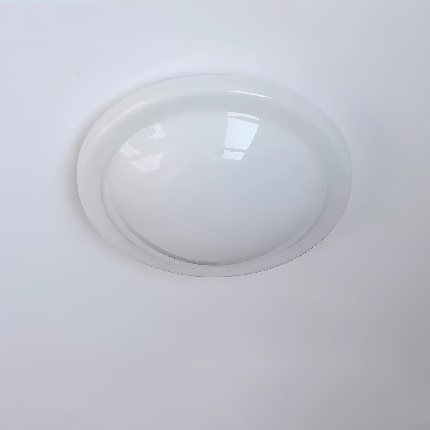 Aire Lustre Plafonnier Dôme en Verre Crème Lueur Douce - Neutralighting