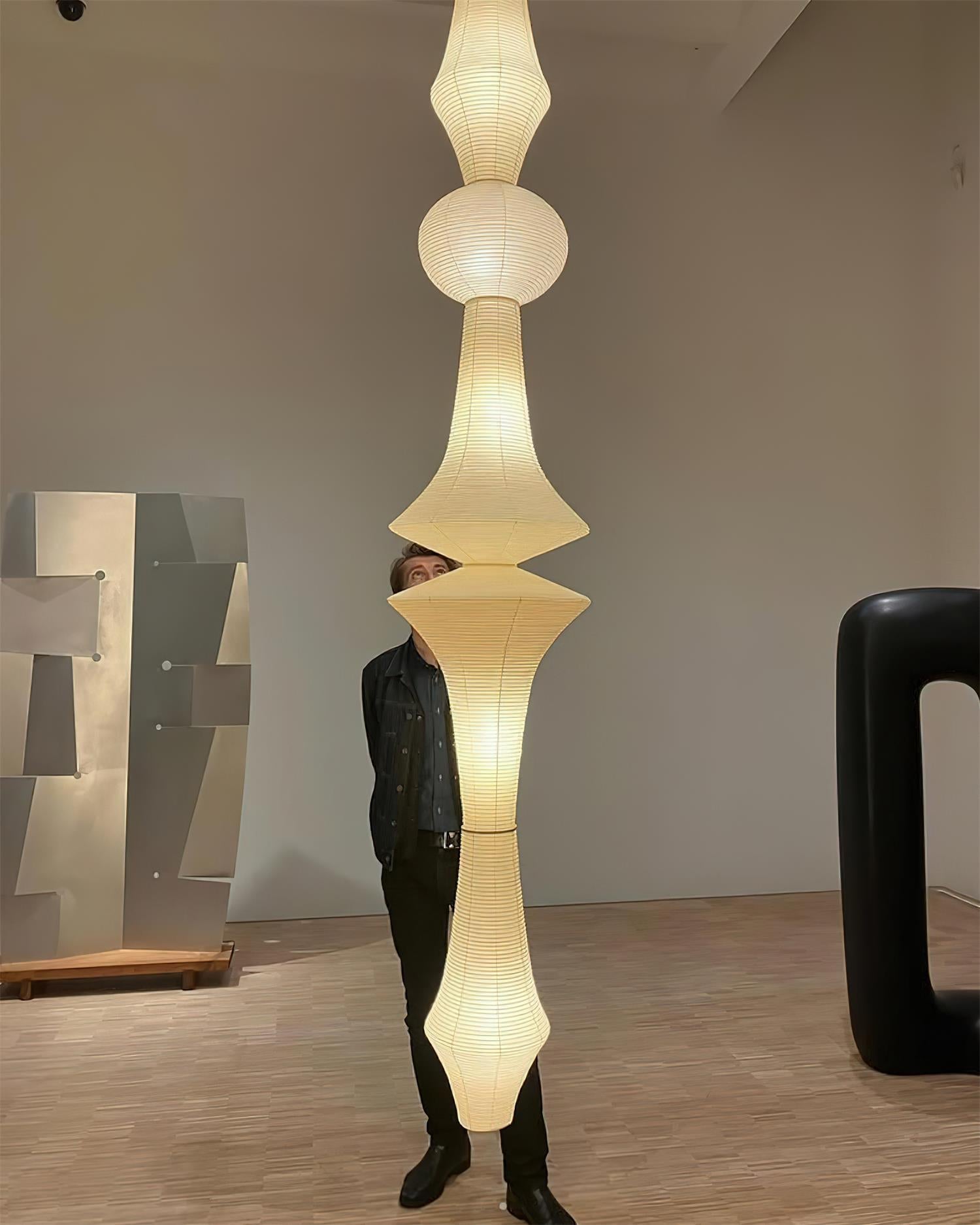 Zyora Lampe Suspendue Sculpturale en Papier - Neutralighting