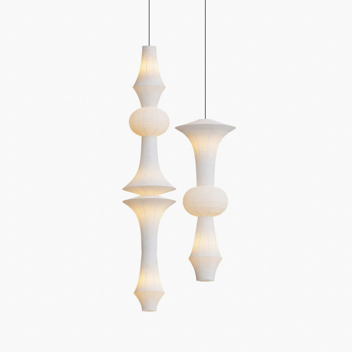 Zyora Lampe Suspendue Sculpturale en Papier - Neutralighting
