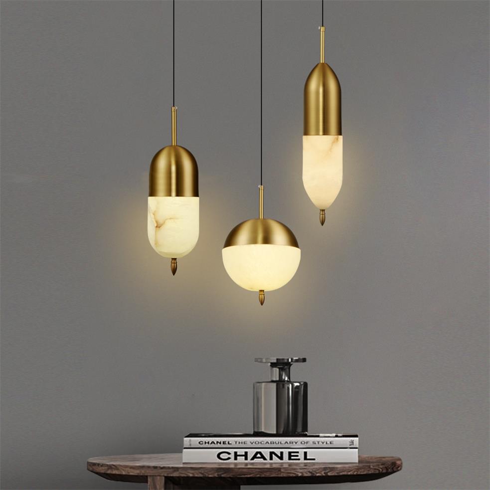 Himinuvye Minimalist Bolus Brass Pendant Light - Lamp Copper