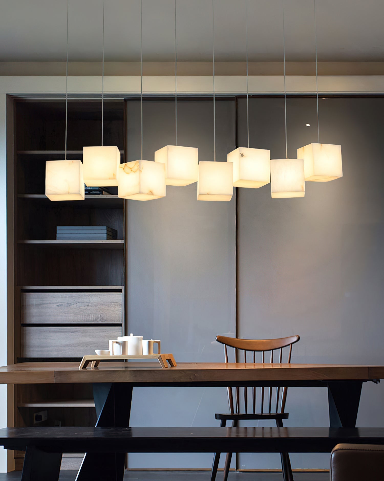 Jarnbruvyd Lustre Métal Boîte Moderne Créativité - Neutralighting