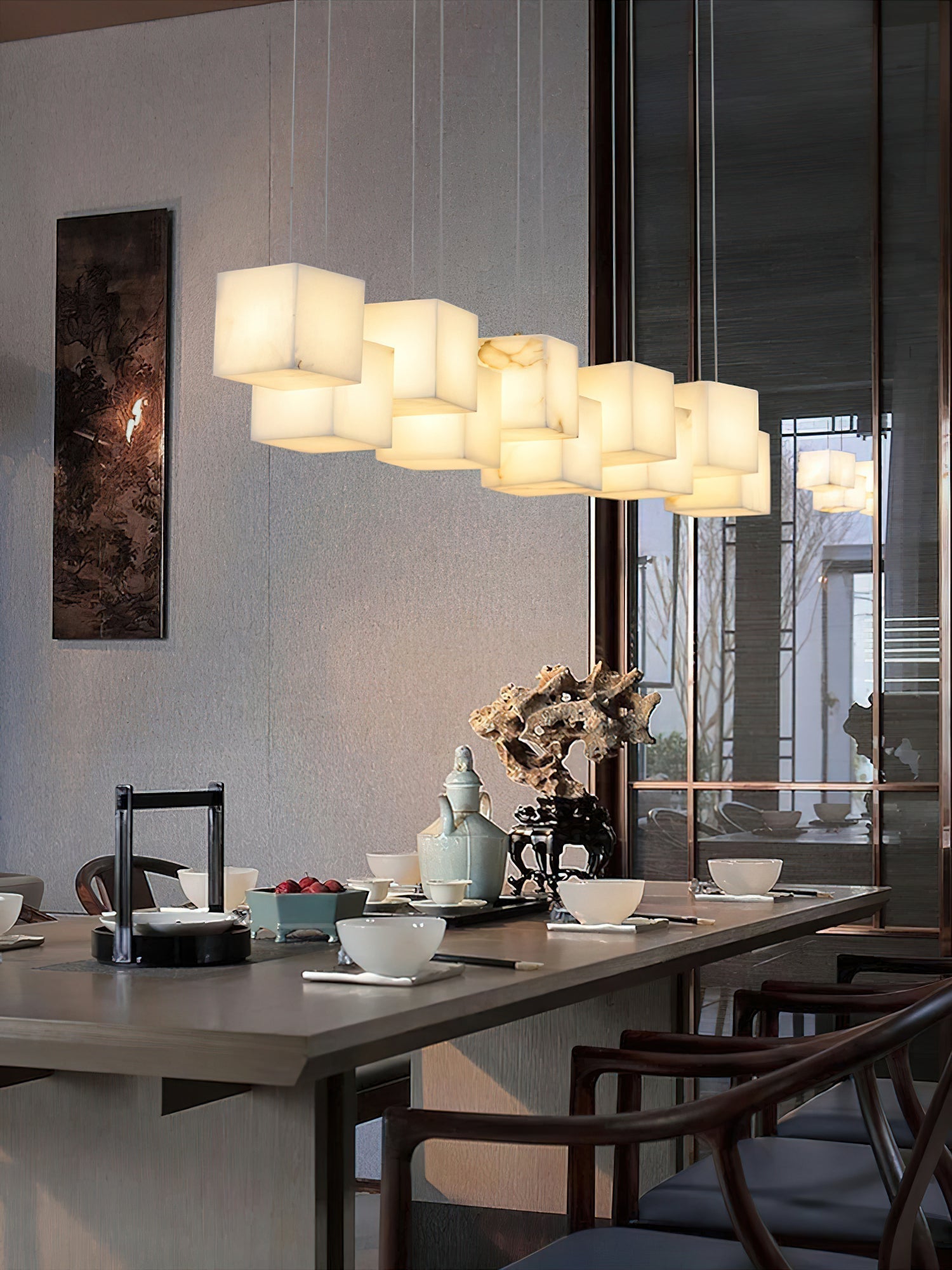 Jarnbruvyd Lustre Métal Boîte Moderne Créativité - Neutralighting