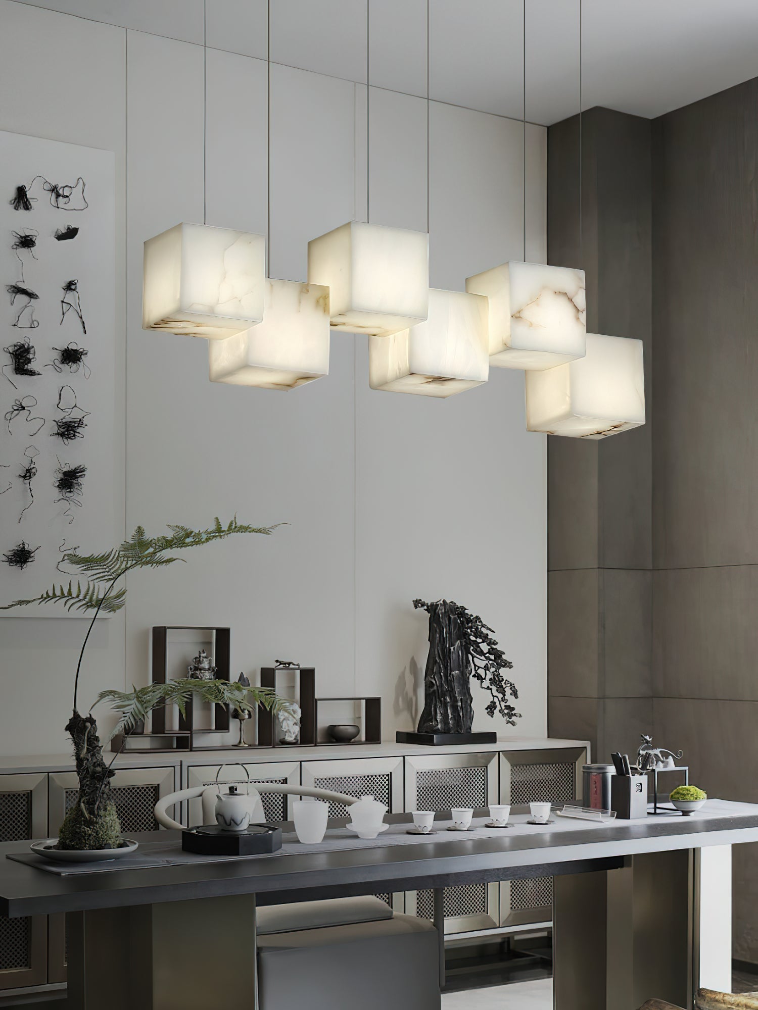 Jarnbruvyd Lustre Métal Boîte Moderne Créativité - Neutralighting