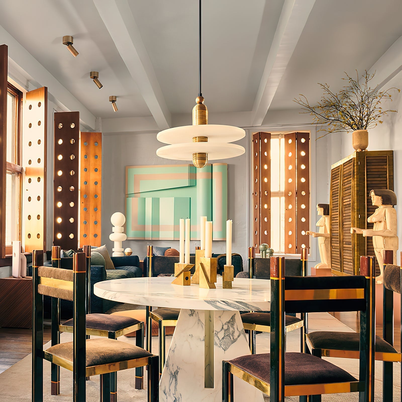 Ildvuvye Suspension Métal Comète Créativité Individuelle - Neutralighting