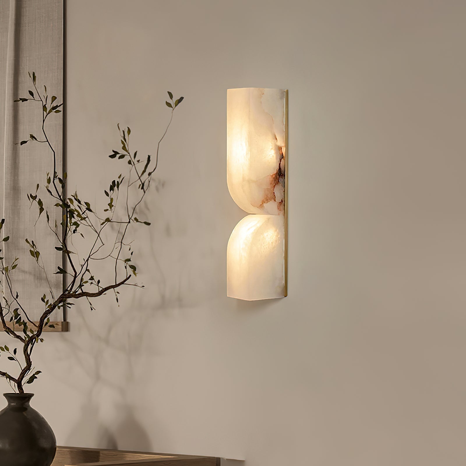 Imiraris Minimalist Alabaster Wall Light - Neutralighting