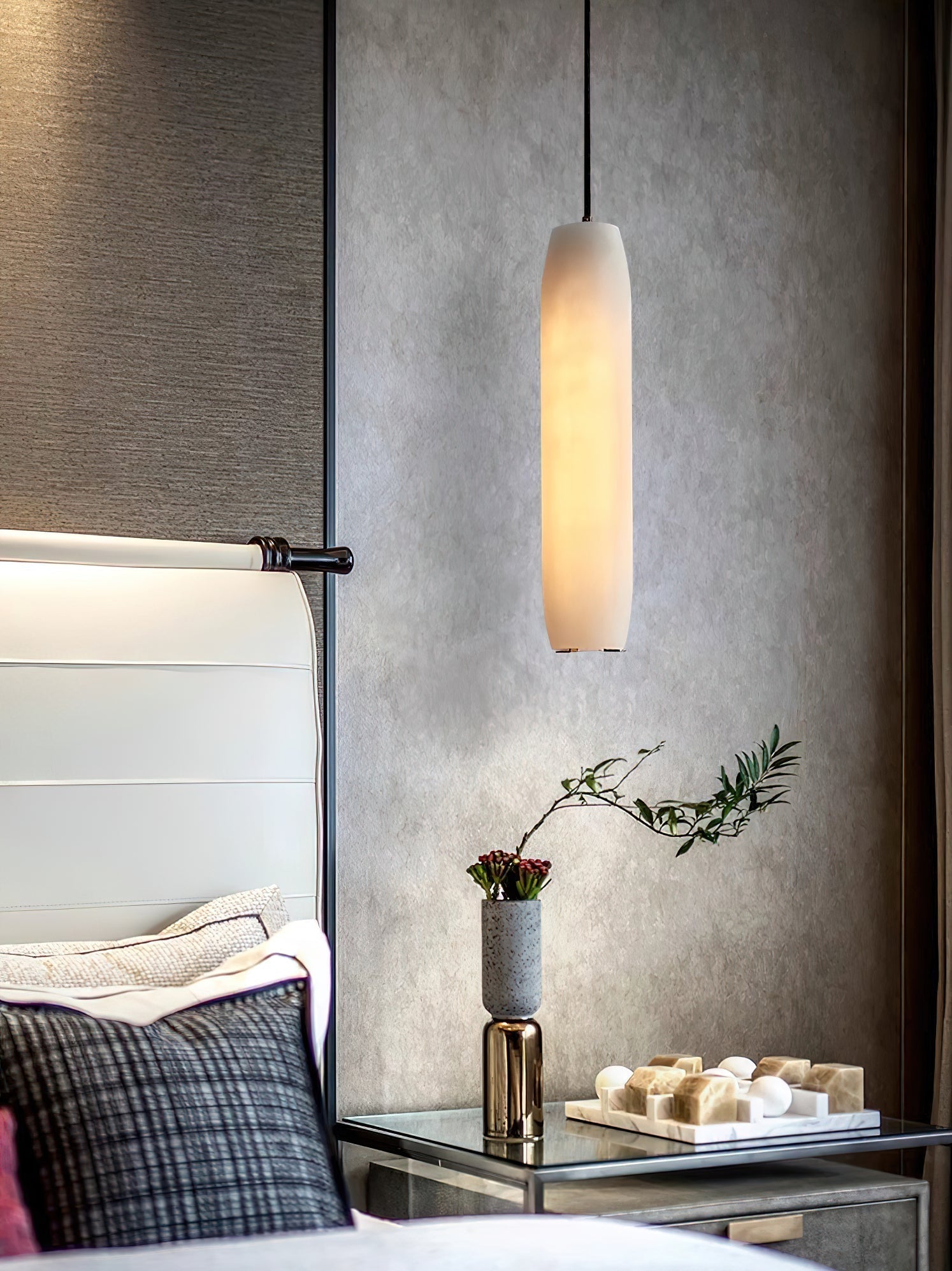 Kvennuvye Flute Modern Minimalist Metal Pendant Light - Lamp Copper