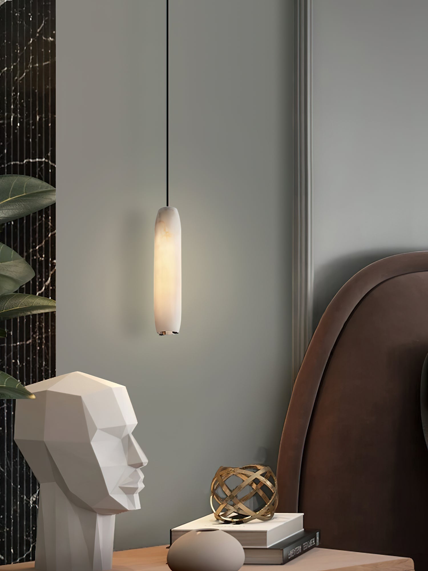 Kvennuvye Flute Modern Minimalist Metal Pendant Light - Lamp Copper