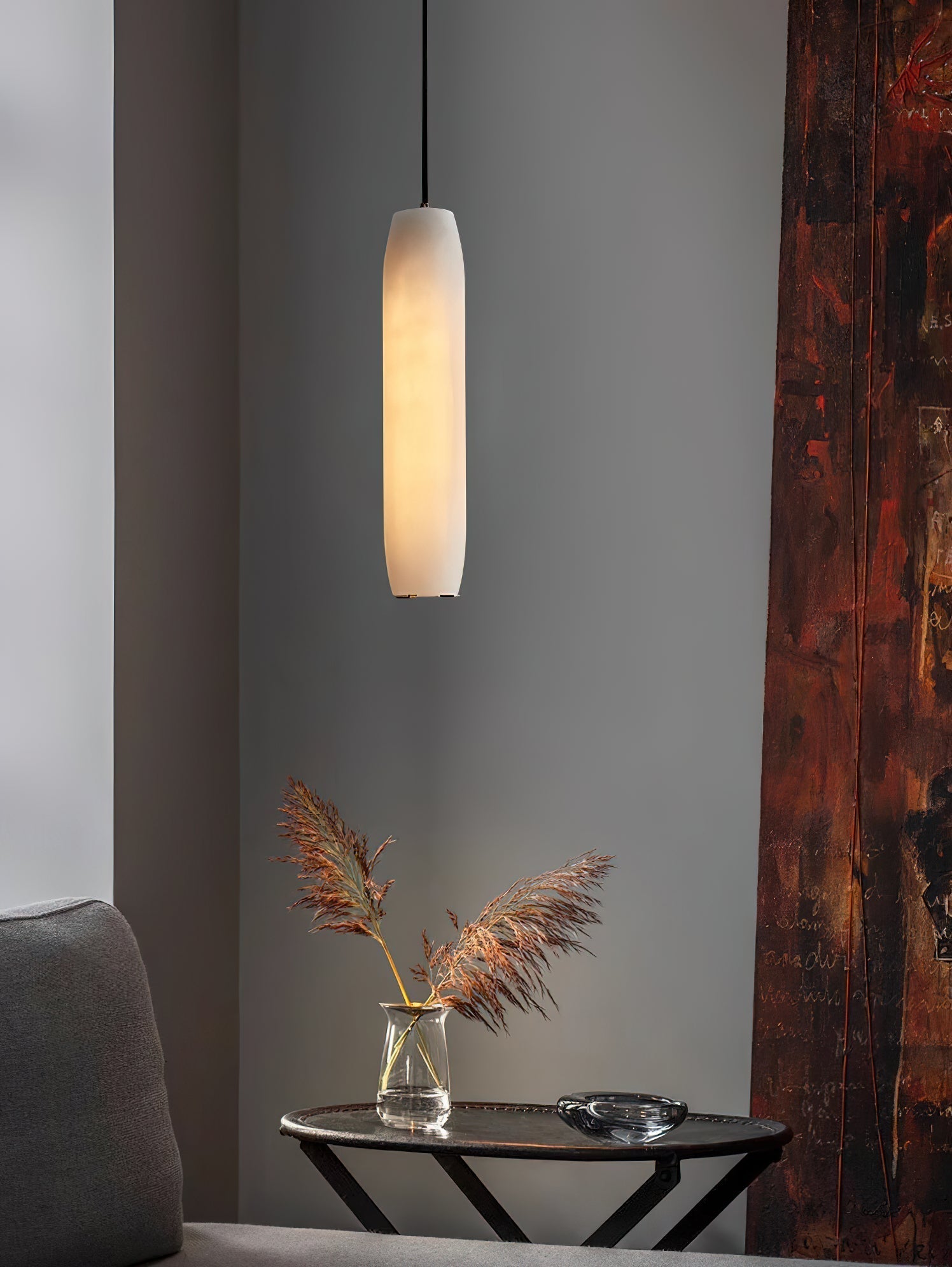 Kvennuvye Flute Modern Minimalist Metal Pendant Light - Lamp Copper