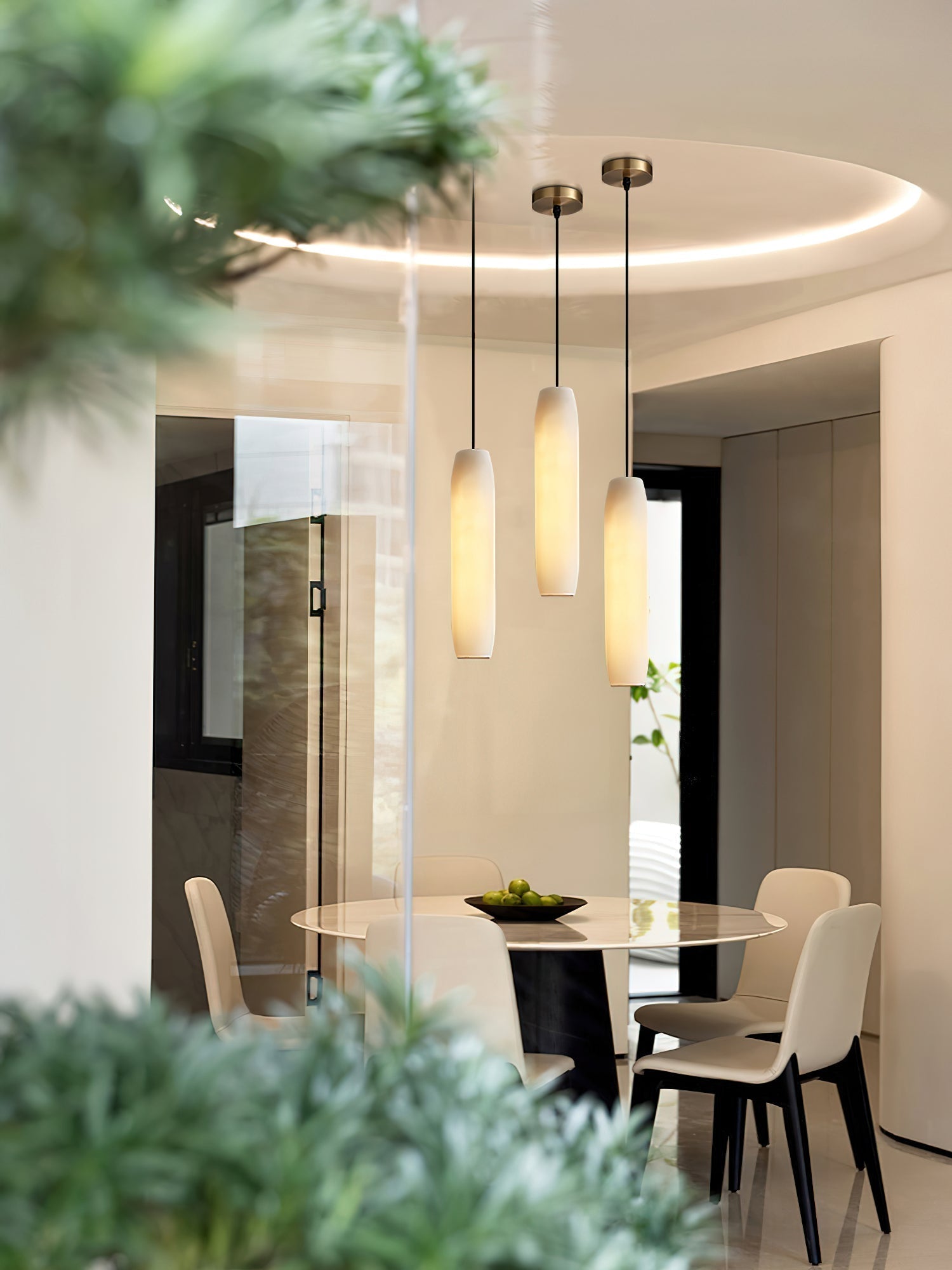 Kvennuvye Flute Modern Minimalist Metal Pendant Light - Lamp Copper